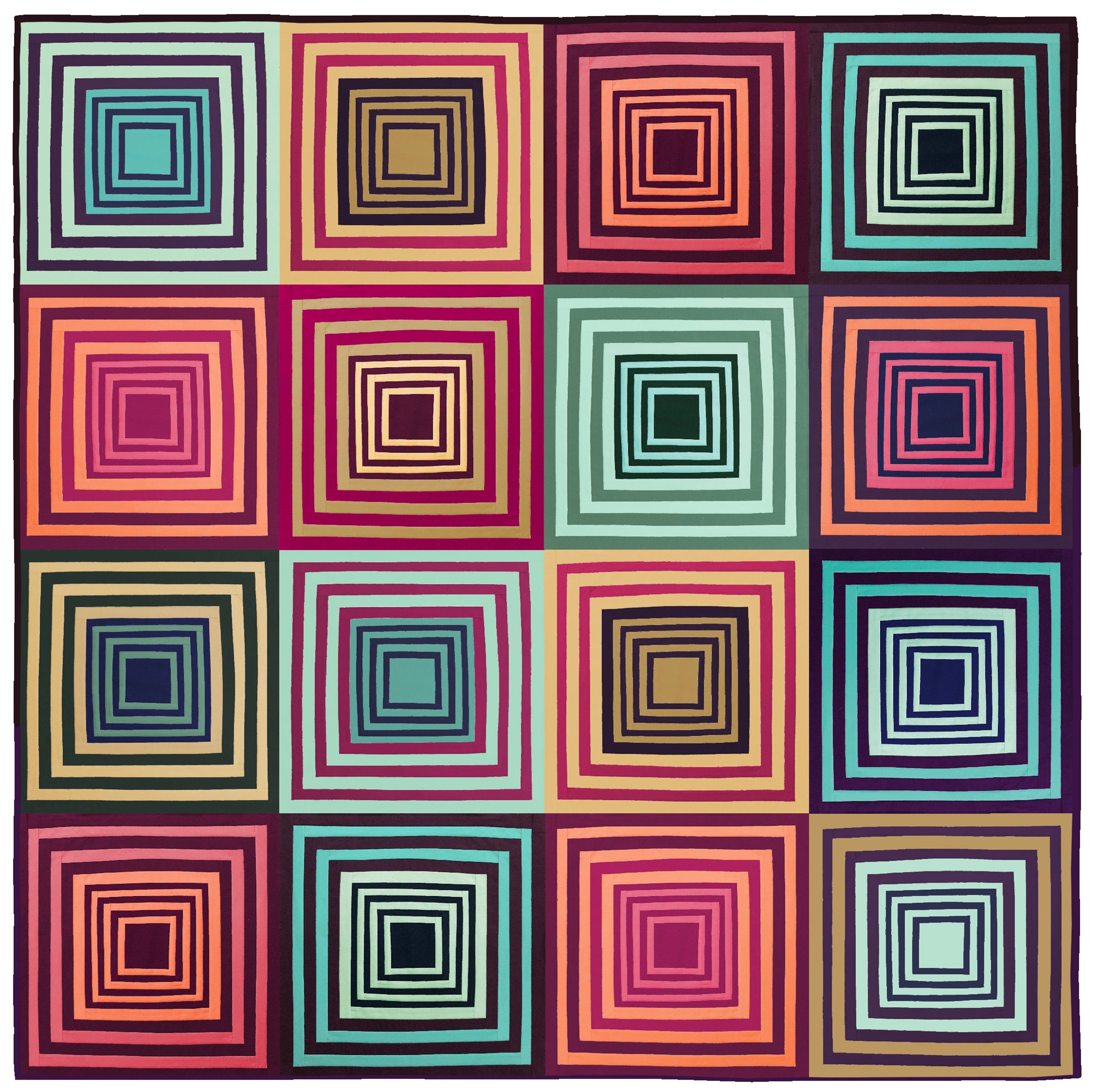 Mod Log Cabin Quilt