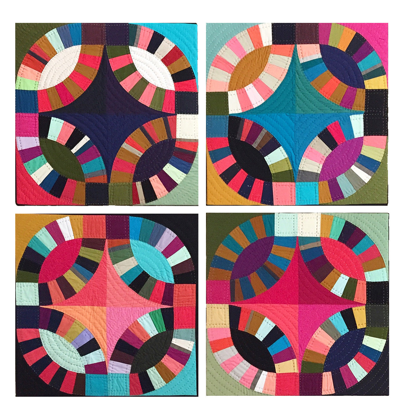 Double Wedding Ring Quilt