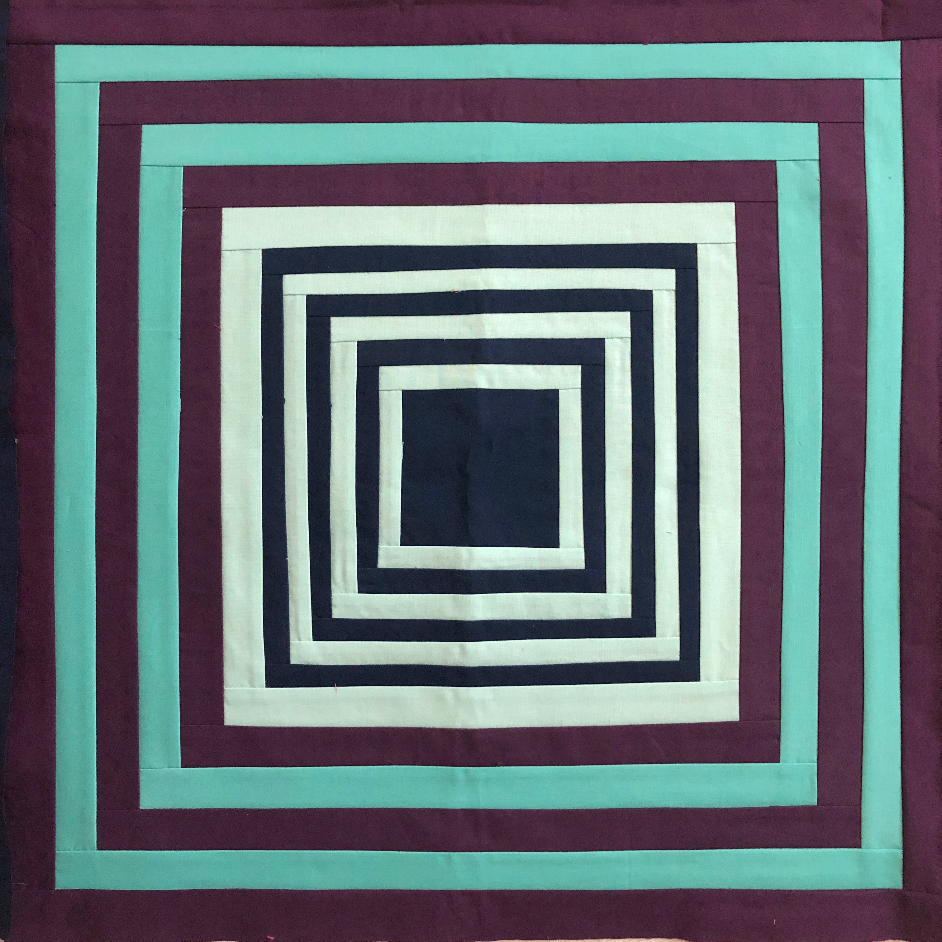 Mod Log Cabin Quilt