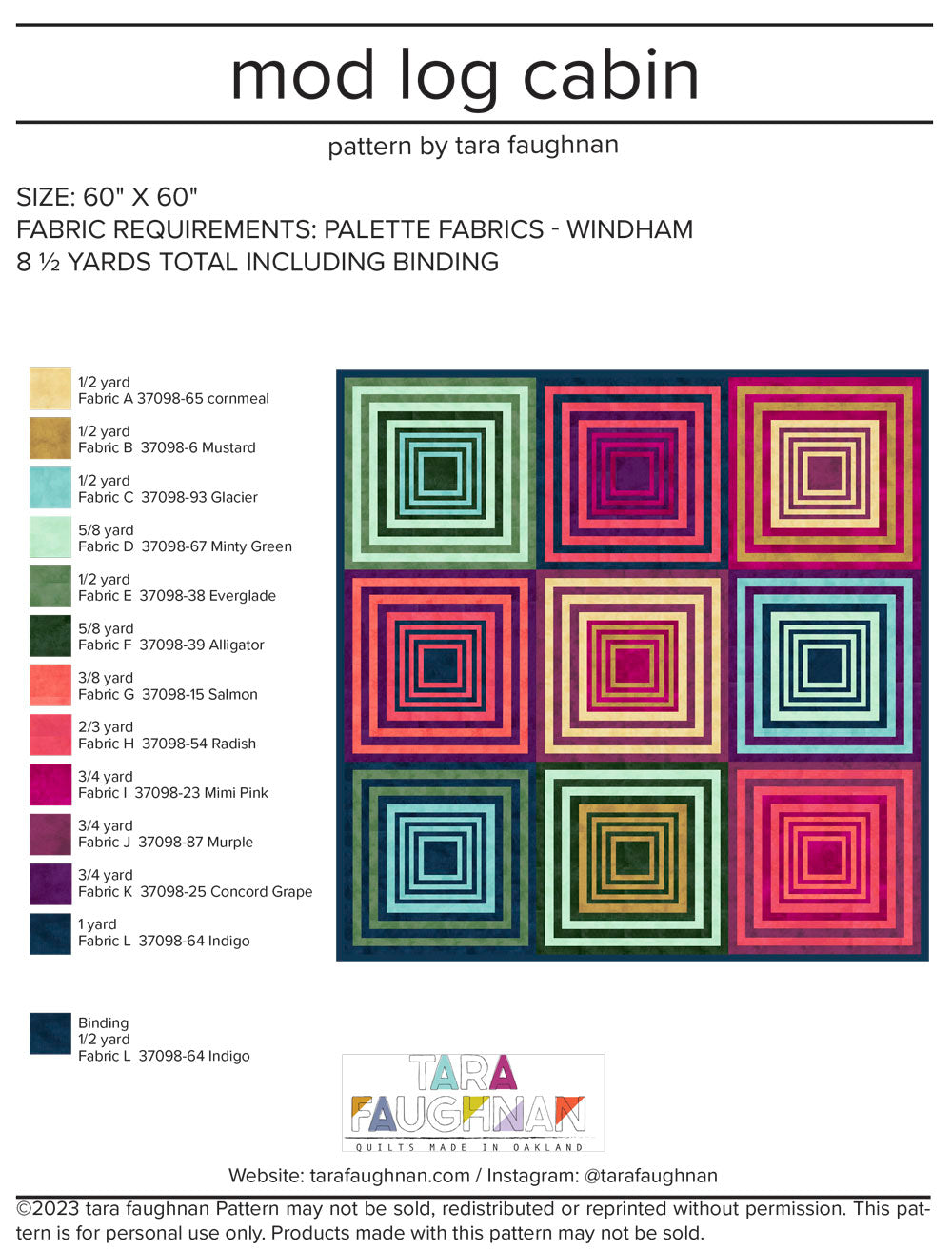 Wholesale - Mod Log Cabin Quilt