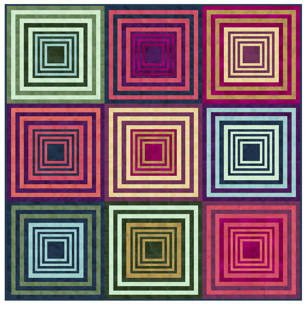 Mod Log Cabin Quilt – Tara Faughnan