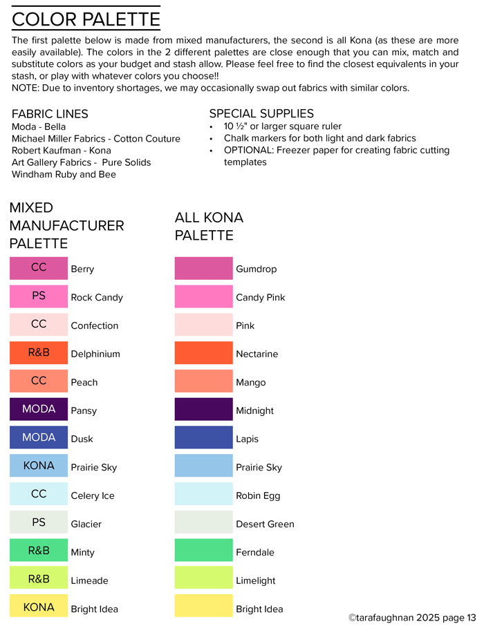 BSC Fabric Bundle: Month 3