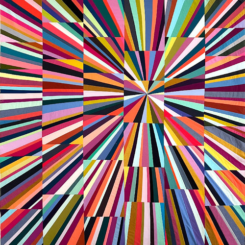 Colorful abstract pattern with geometric shapes