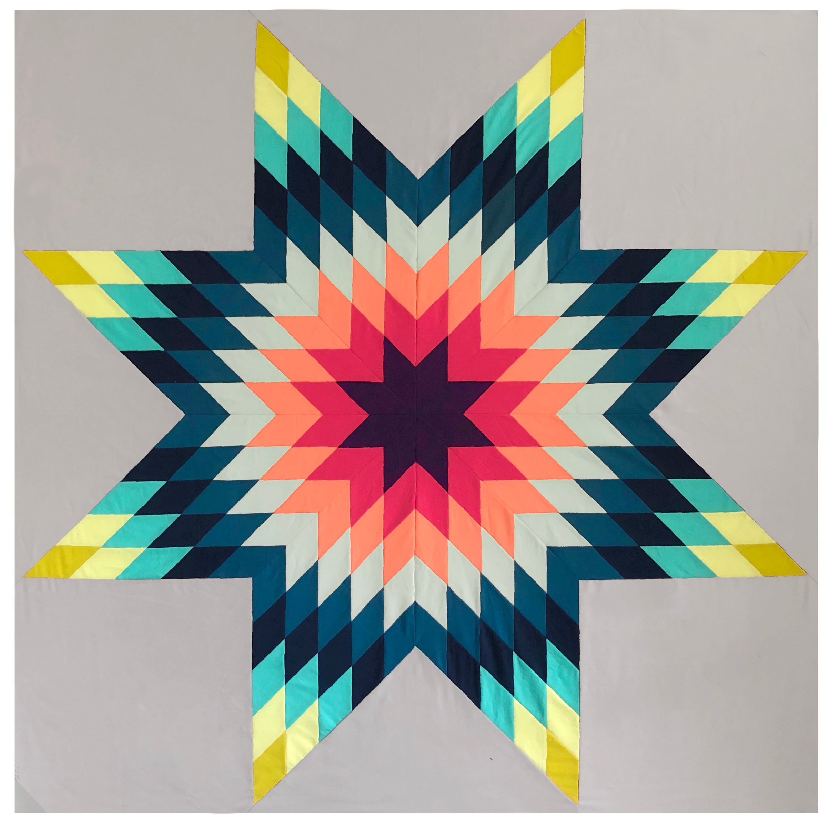 Radiant Lone Star Quilt – Tara Faughnan